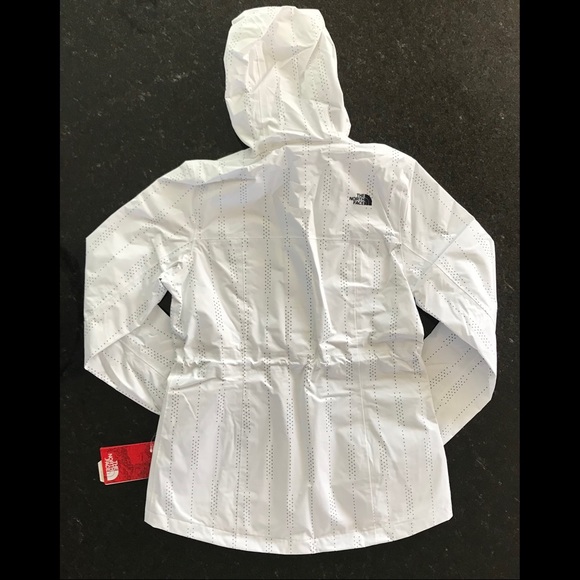 New The North Face Womens Wynes Quad Pocket Jacket, White & Navy Hooded Coat, M - Picture 4 of 16